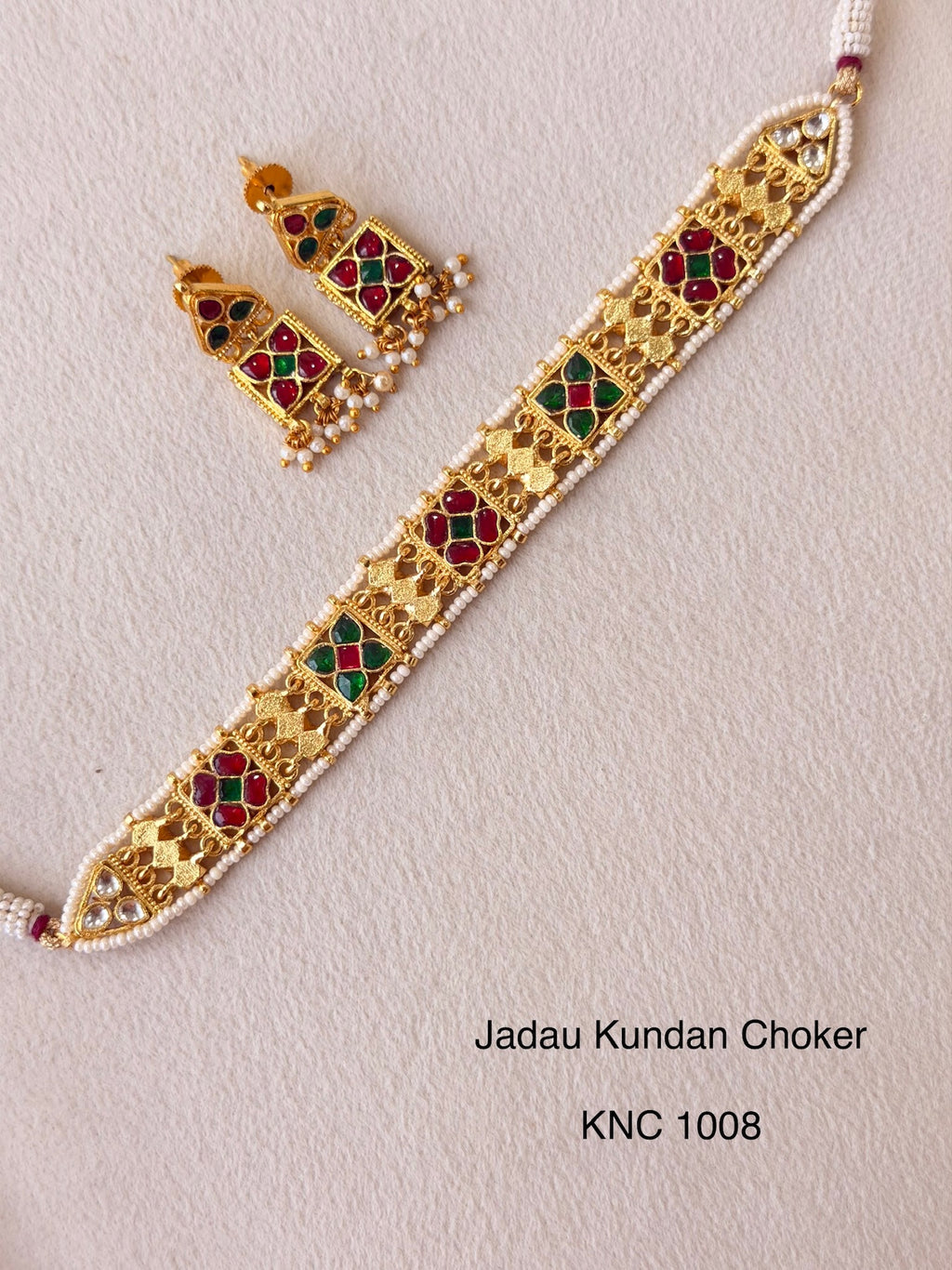 Handcrafted Gold Jadau Fusion Choker