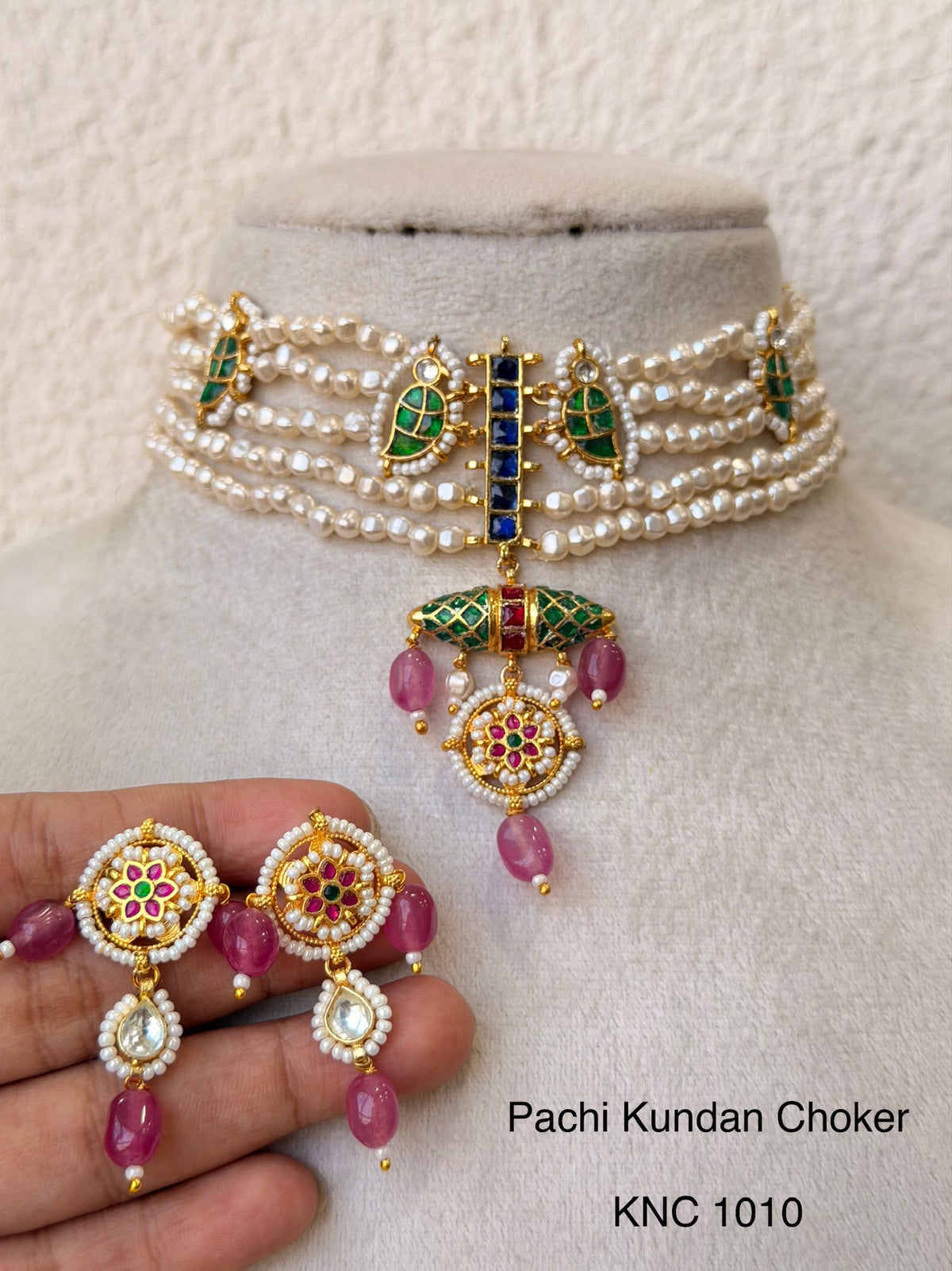 Handcrafted Gold Jadau Fusion Choker