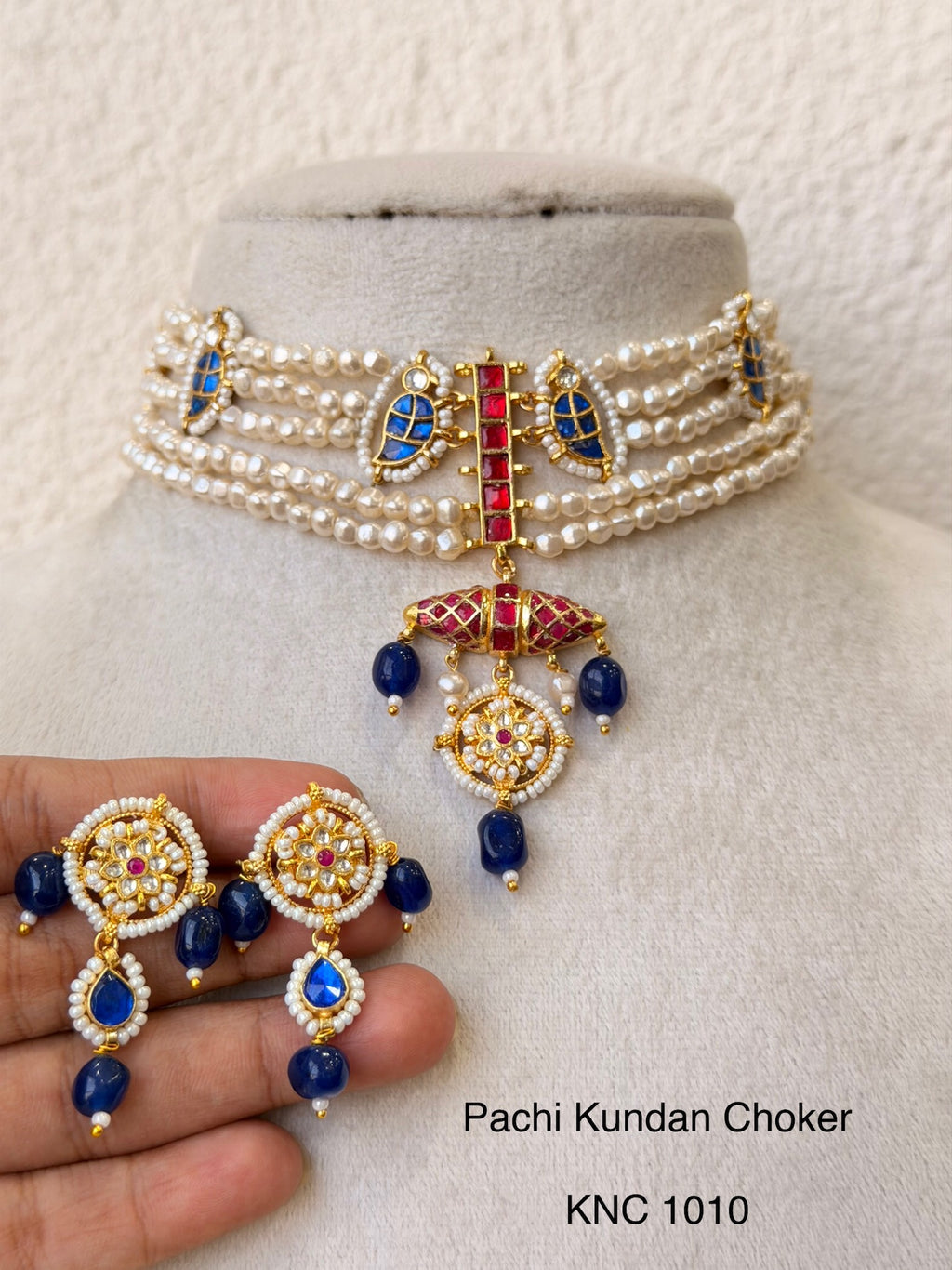 Handcrafted Gold Jadau Fusion Choker