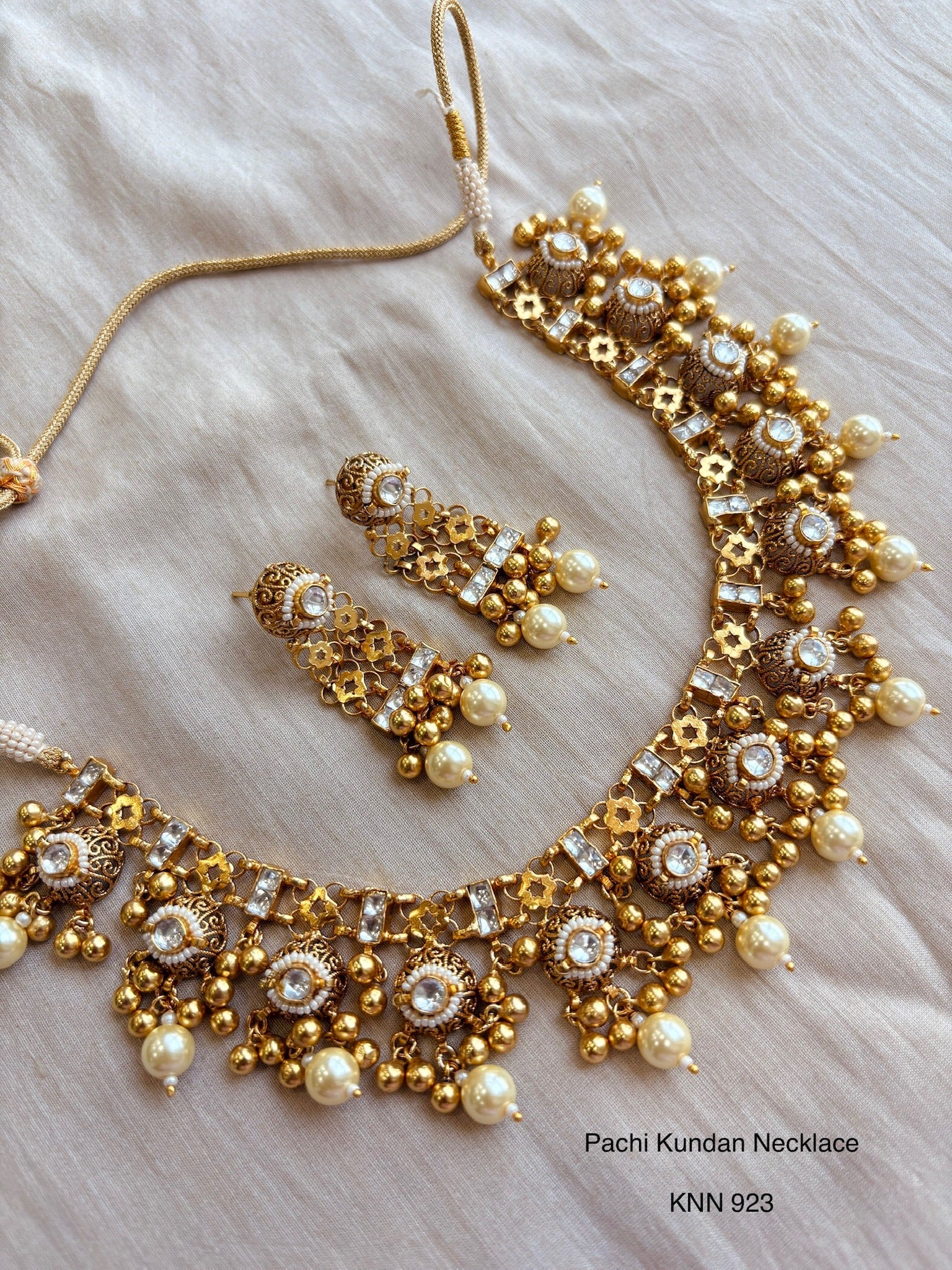 Heritage pachi kundan necklace