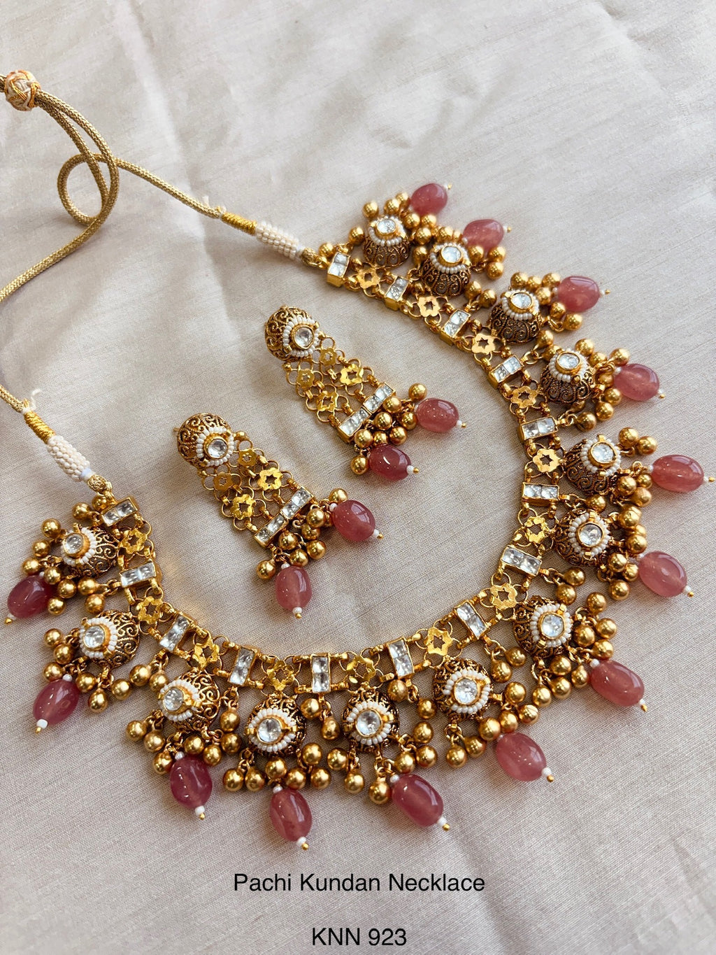 Heritage pachi kundan necklace