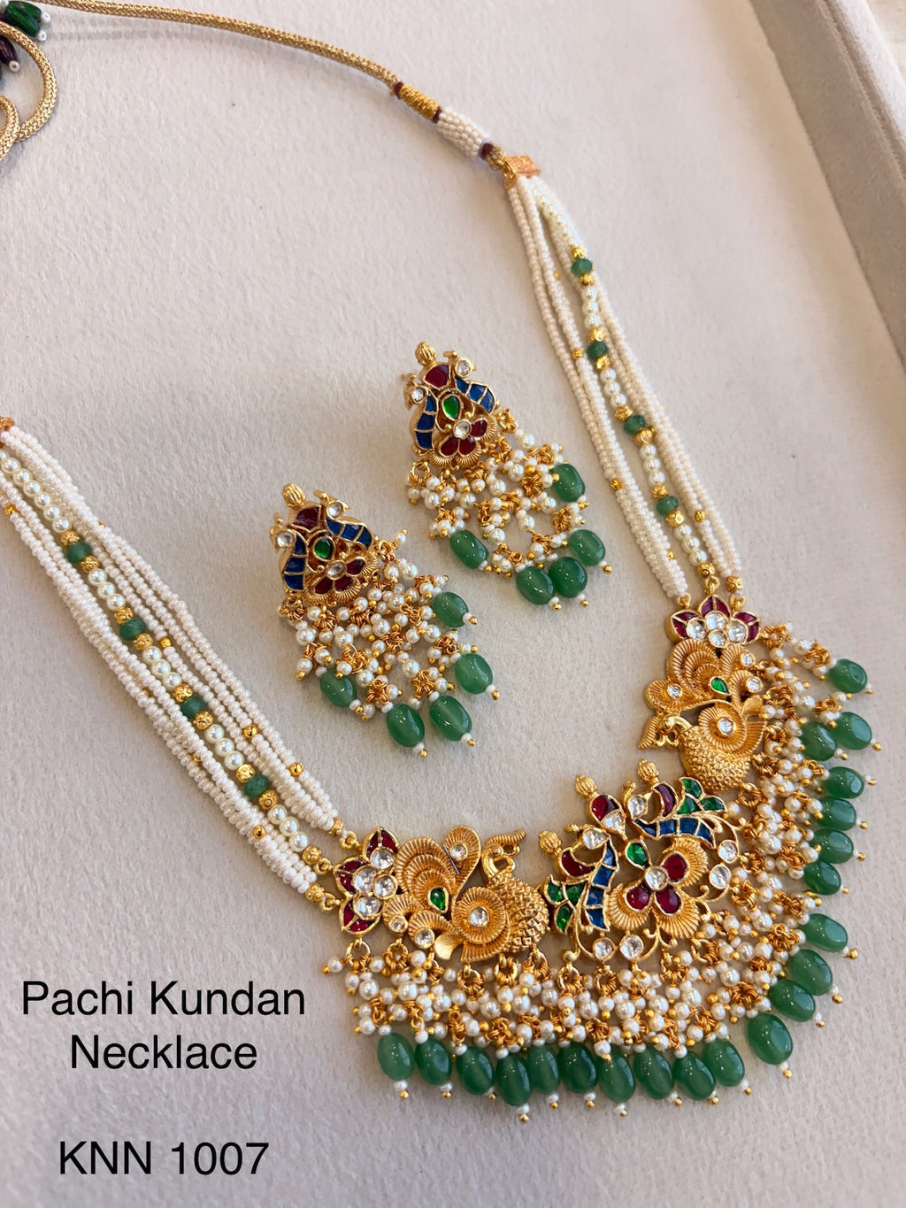 Handcrafted Gold Jadau Fusion Necklace