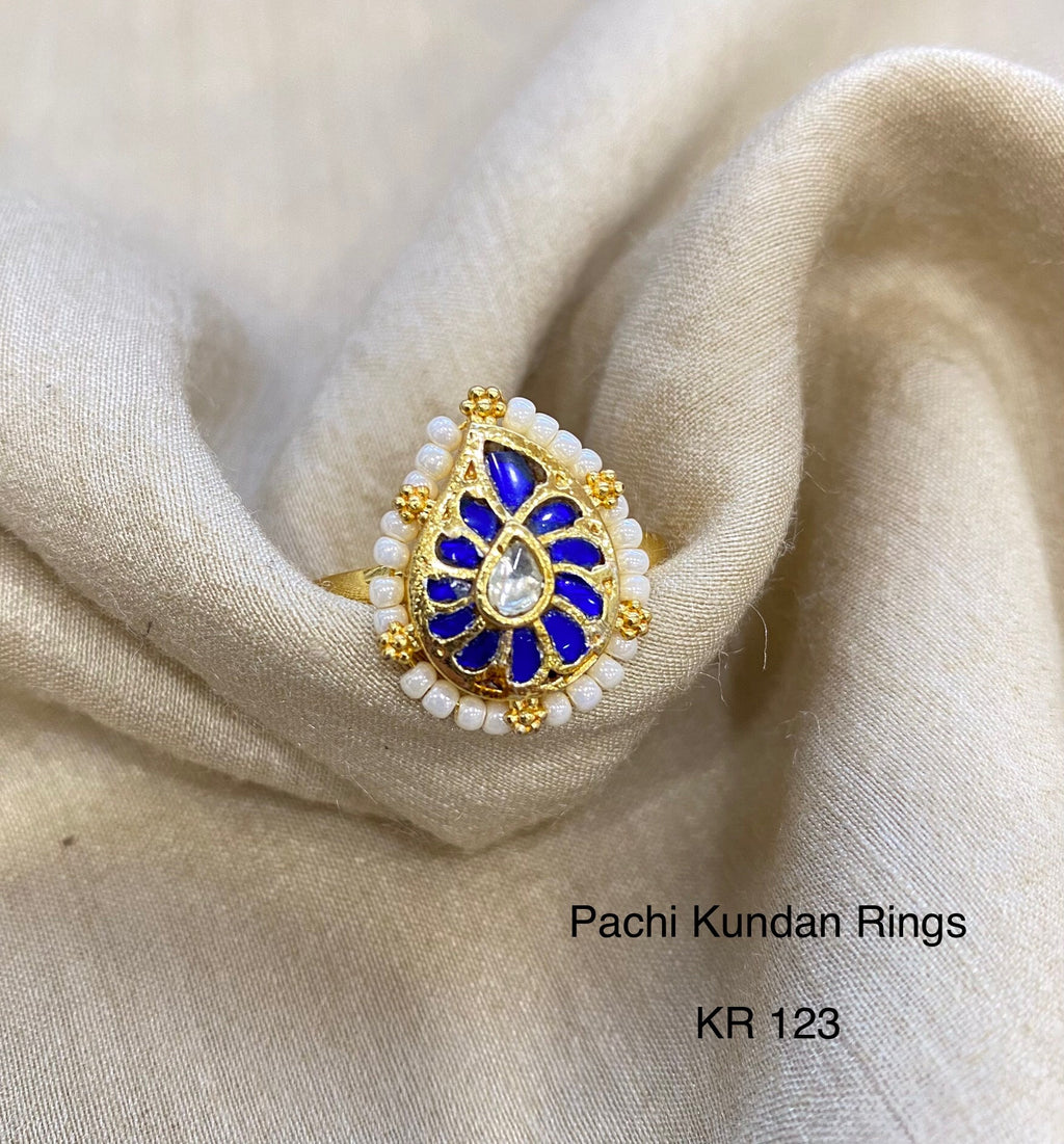 HANDCRAFTED GOLD JADAU RINGS