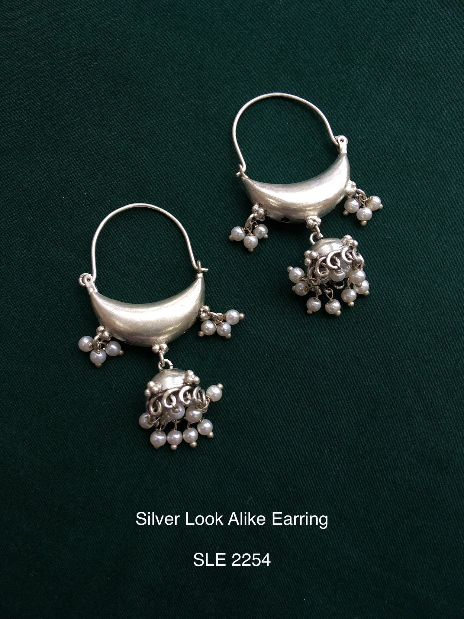 Antique silver tone bali