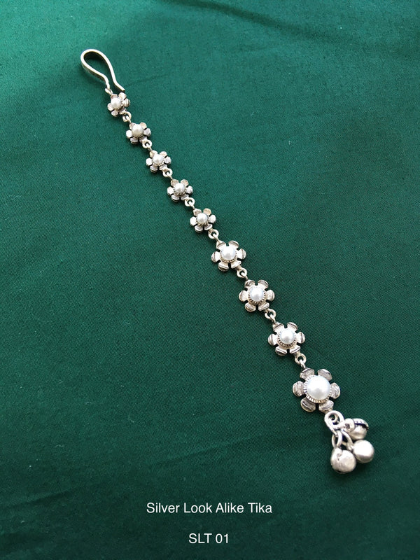 Antique silver tone tikka